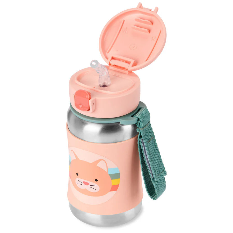 Skip Hop Zoo Insulated Stainless Steel Straw Bottle