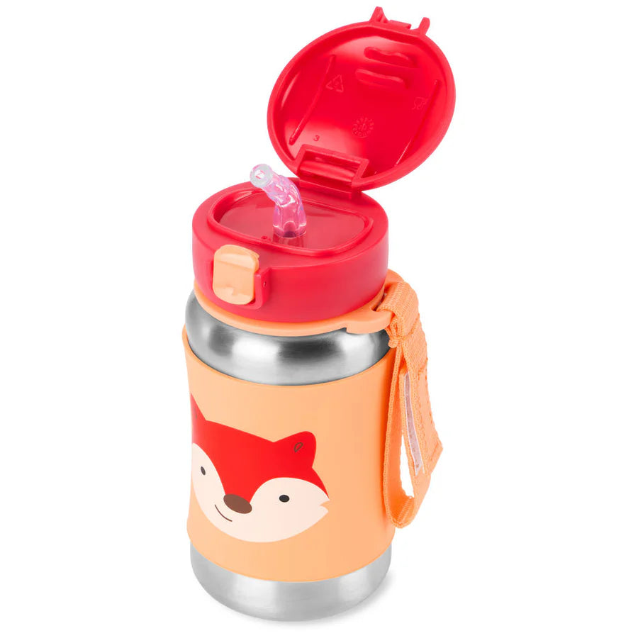 Skip Hop Zoo Insulated Stainless Steel Straw Bottle