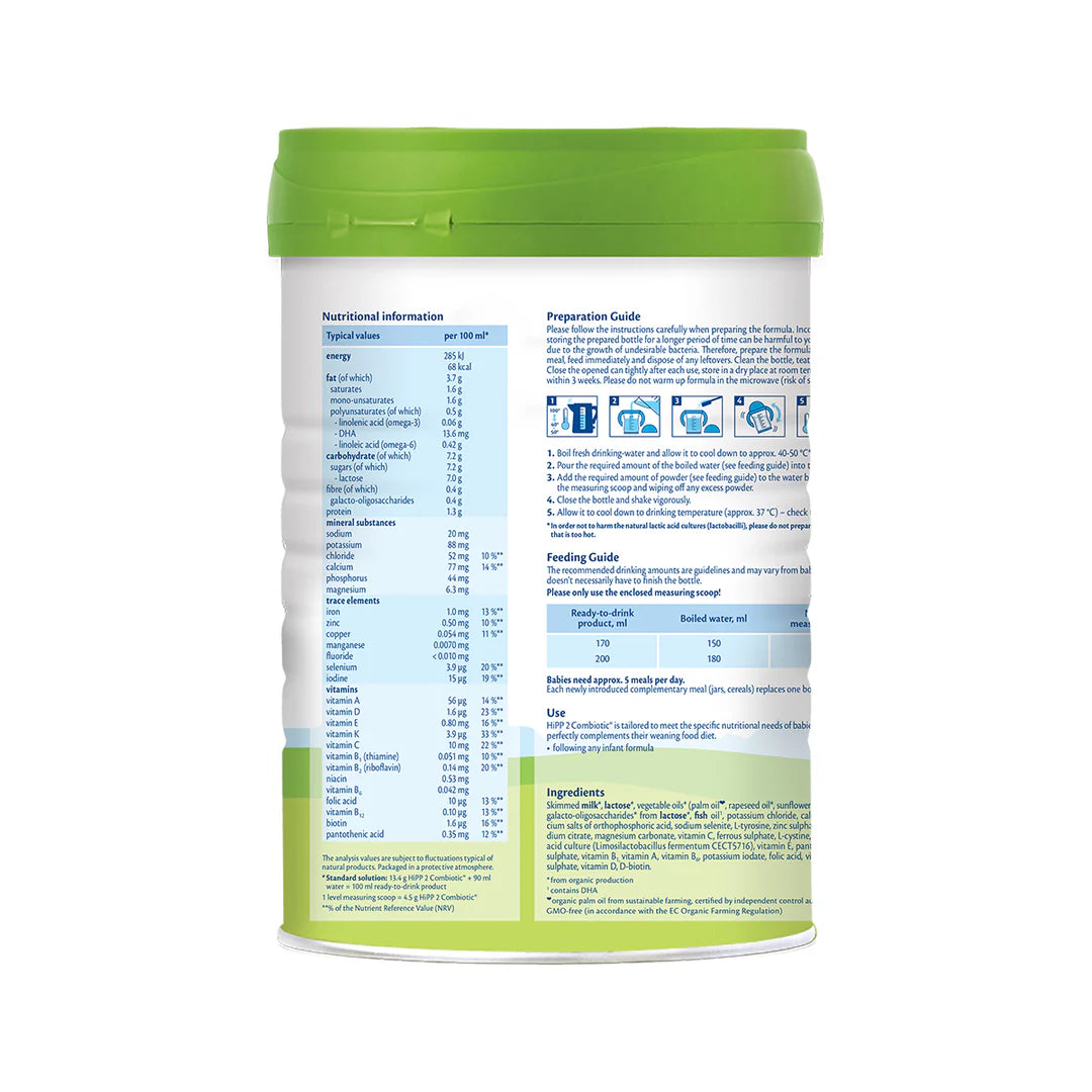 HiPP Combiotic Organic Follow-on Milk Stage 2 800g (From 6 months)