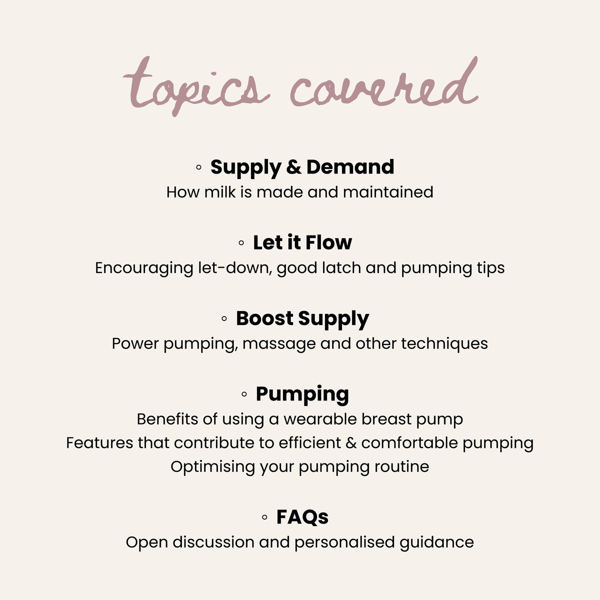 Breastfeeding Talks: Sharing, Learning and Blossoming
