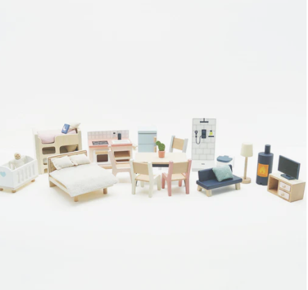 Le Toy Van Complete Dolls House Furniture Set (35 pc)
