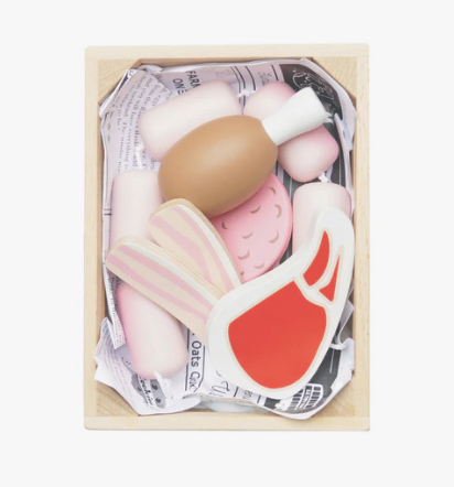 Le Toy Van Wooden Market Crate (Butchers Meat)