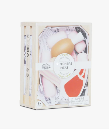 Le Toy Van Wooden Market Crate (Butchers Meat)