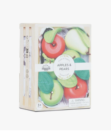 Le Toy Van Wooden Market Crate (Orchard Fruits)