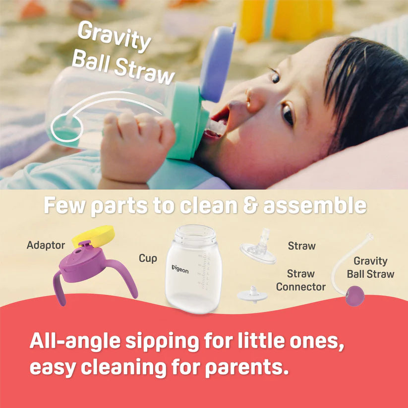 Pigeon StarTouch™ Straw Cup with Gravity Ball (250ml)