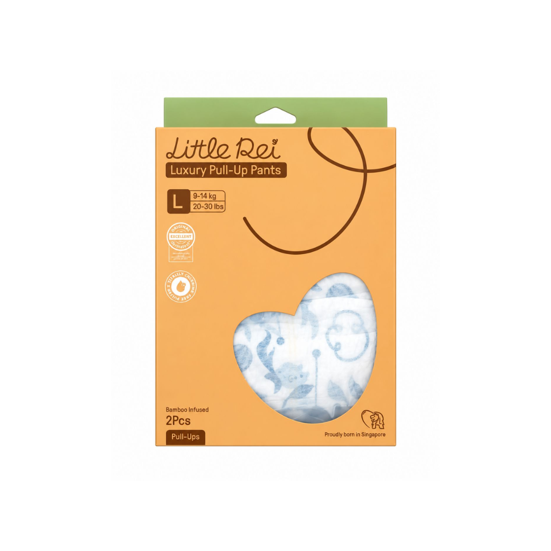 Little Rei Eco-Conscious Luxury Pull Up Diapers (Trial Pack, 2pc)