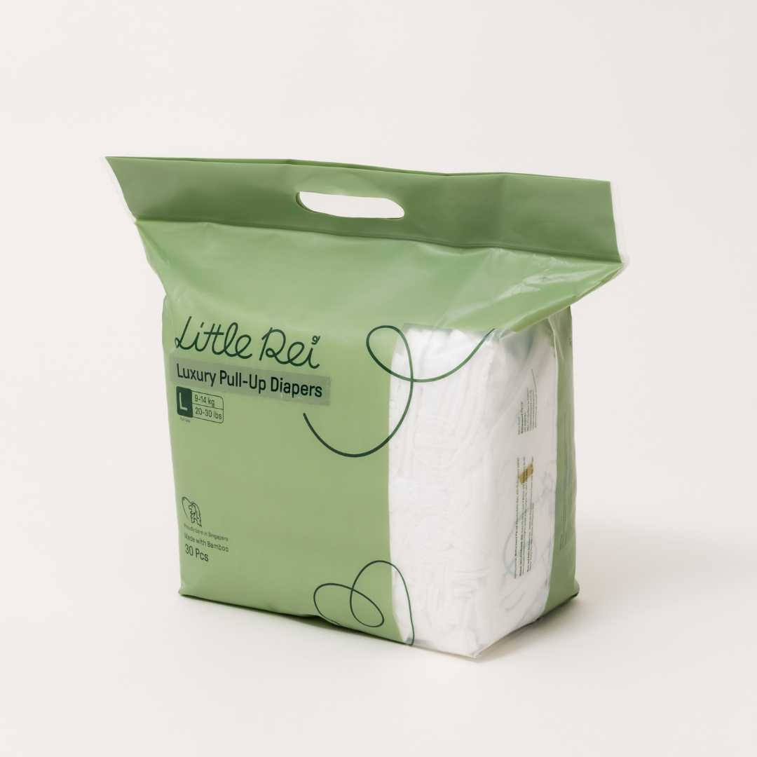 Little Rei Eco-Conscious Luxury Pull Up Diapers Full Pack