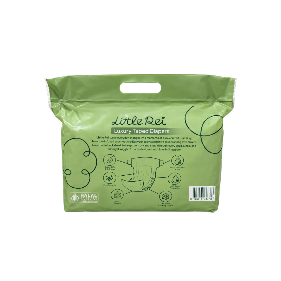Little Rei Eco-Conscious Luxury Tape Diapers Full Pack