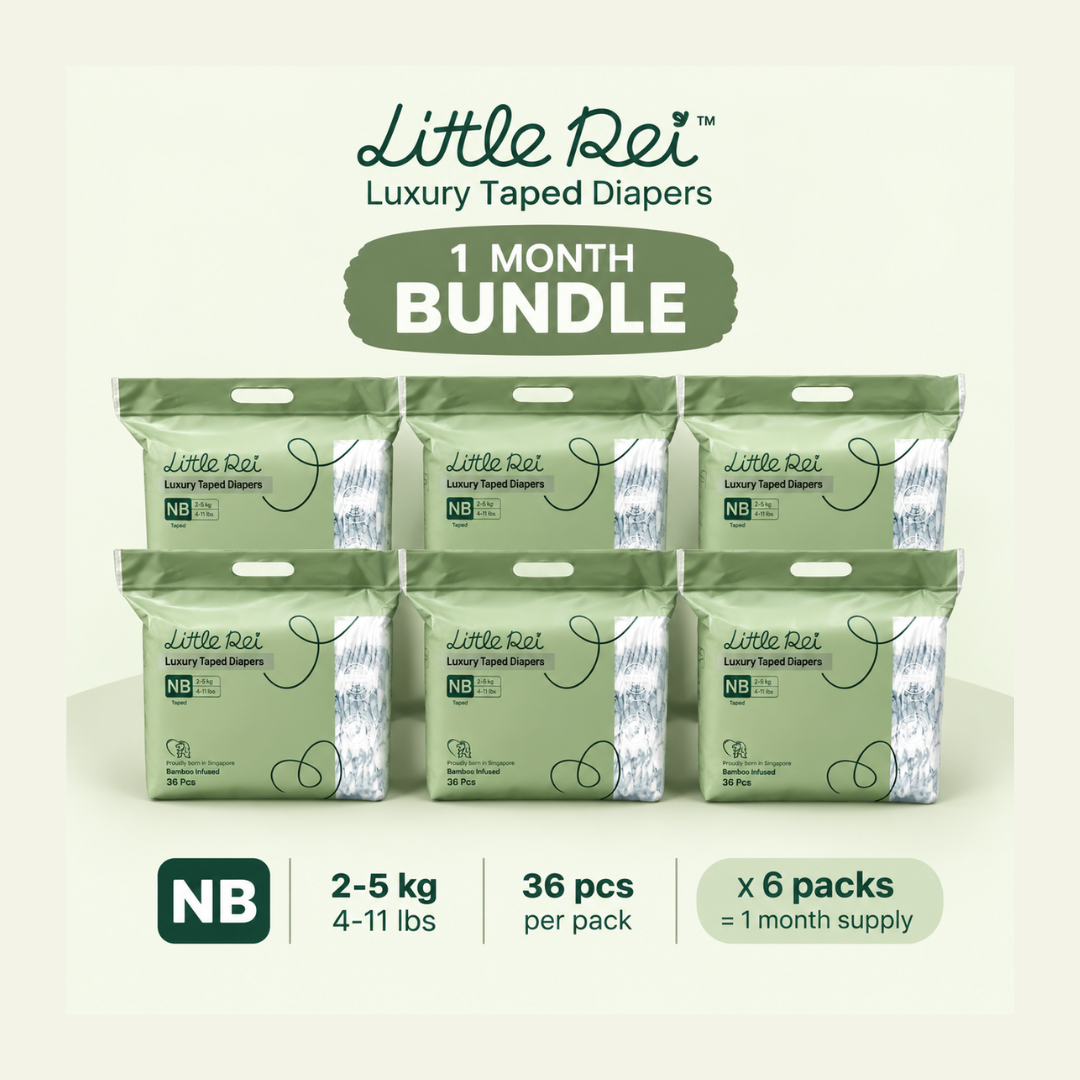 (1 Month Bundle) Little Rei Luxury Tape Diapers