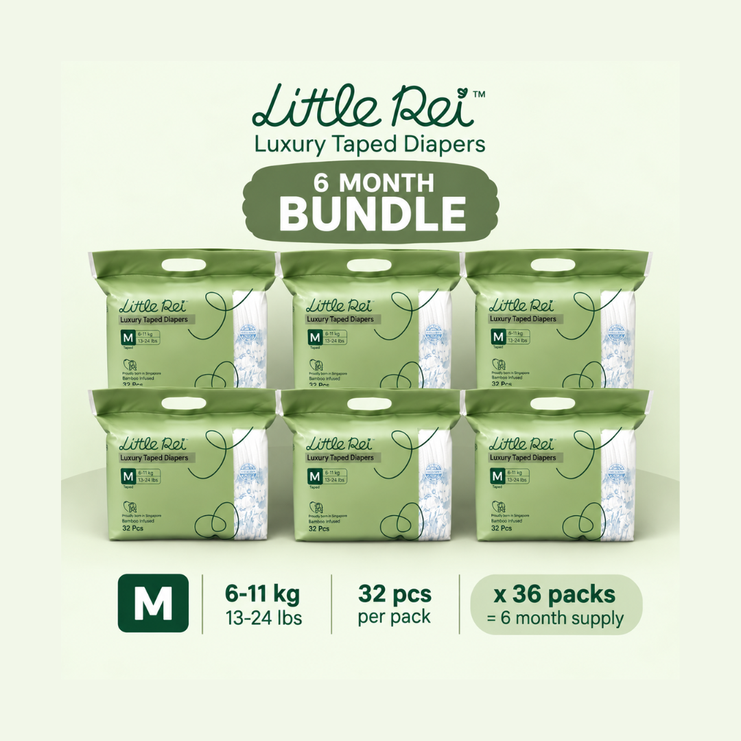 (6 Month Bundle) Little Rei Luxury Tape Diapers