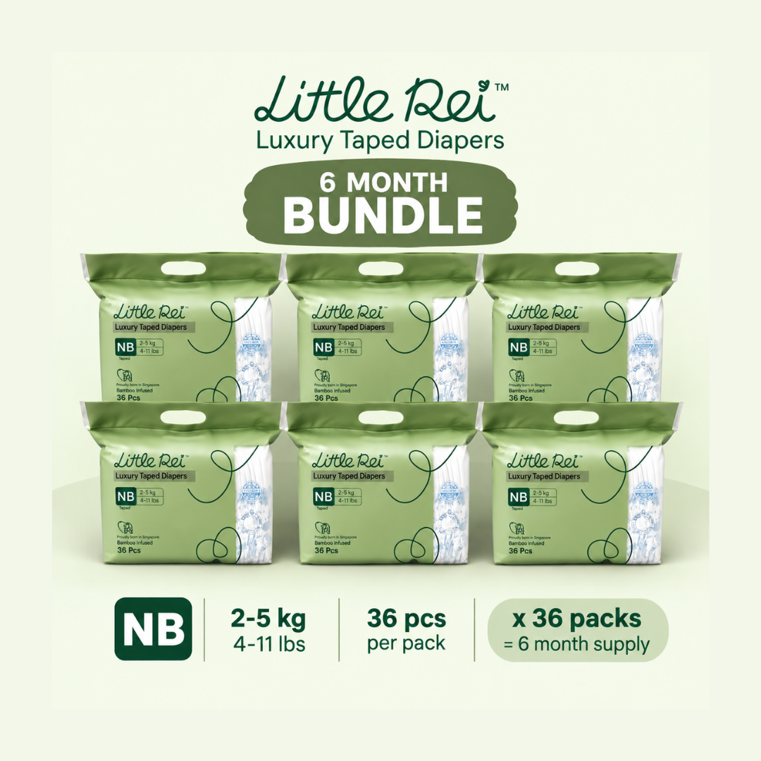 (6 Month Bundle) Little Rei Luxury Tape Diapers