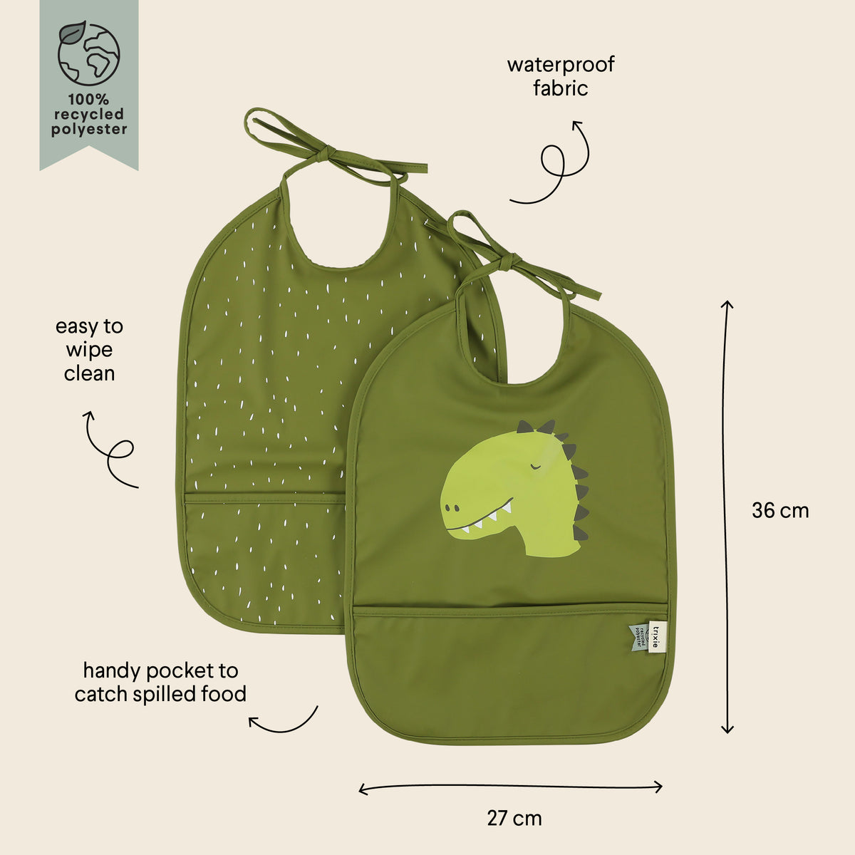 Trixie Waterproof Animal Bib 2 Pack