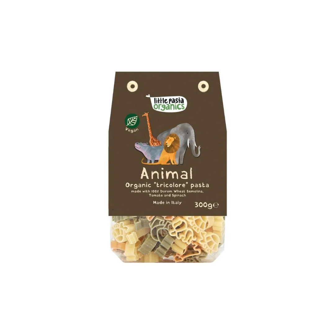 Little Pasta Organics Tri-Color Animal Pasta (300g)