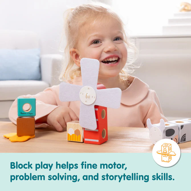 Melissa & Doug Blockables™ Farm Friends Play Set