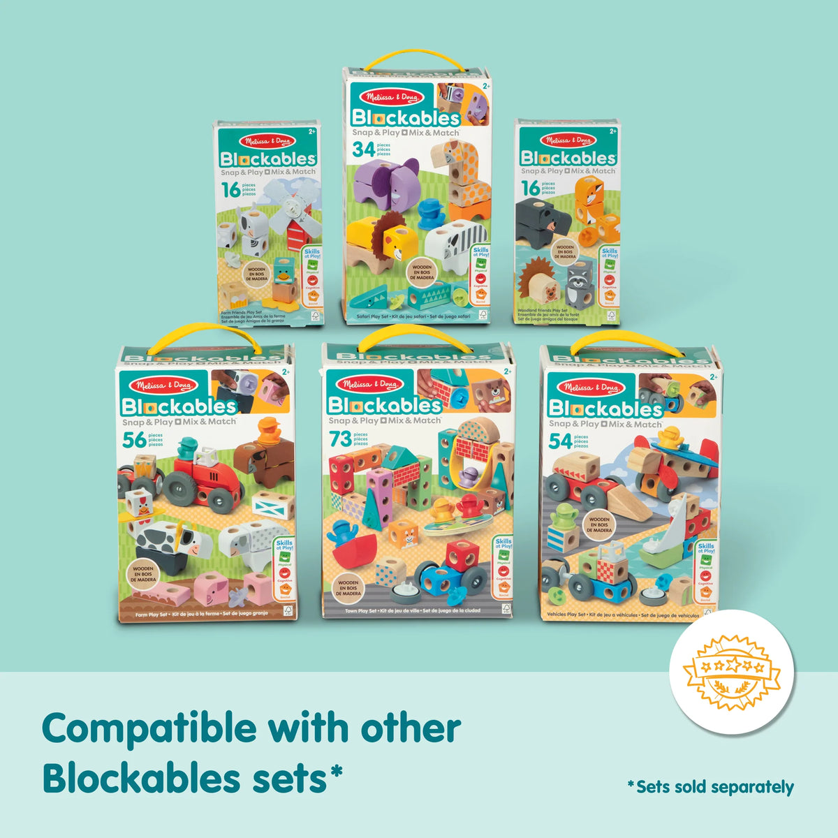 Melissa & Doug Blockables™ Safari Play Set