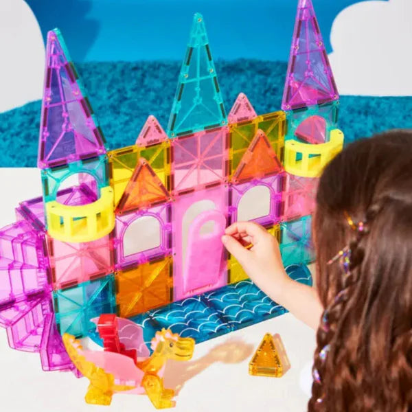 Magna-Tiles Castle DLX + microMAGS 48 Piece Set