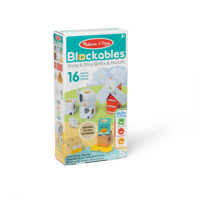 Melissa & Doug Blockables™ Farm Friends Play Set