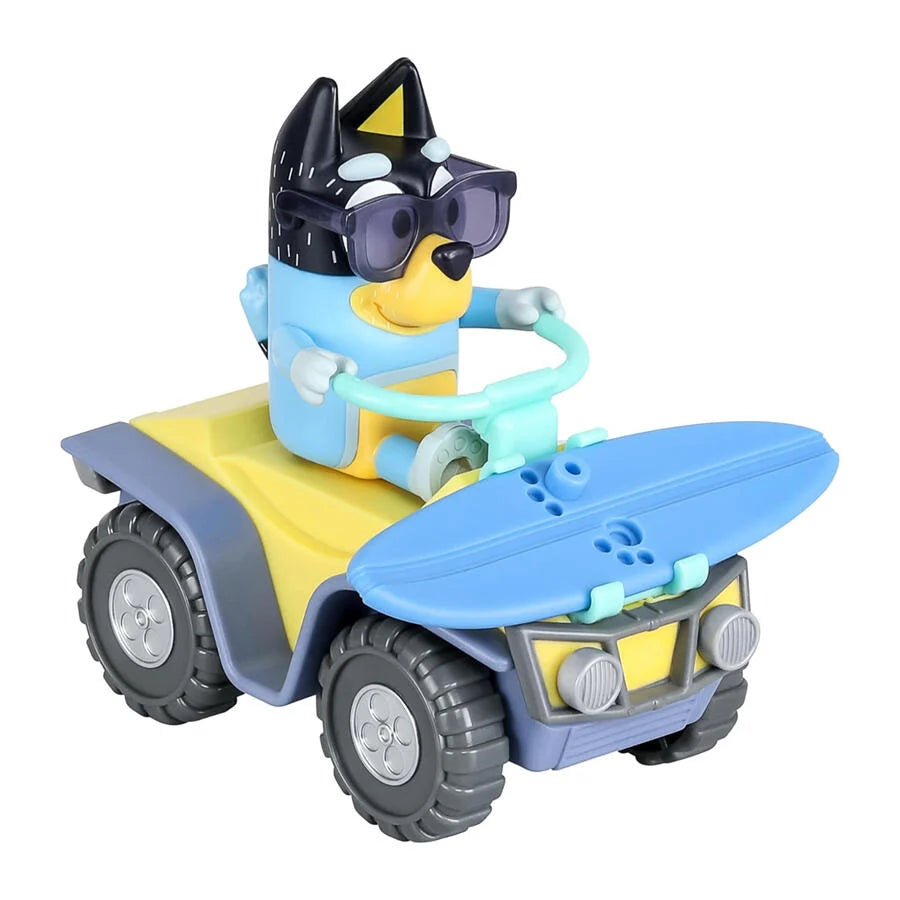 Bluey Vehicle and Figure Pack Beach Quad with Bandit