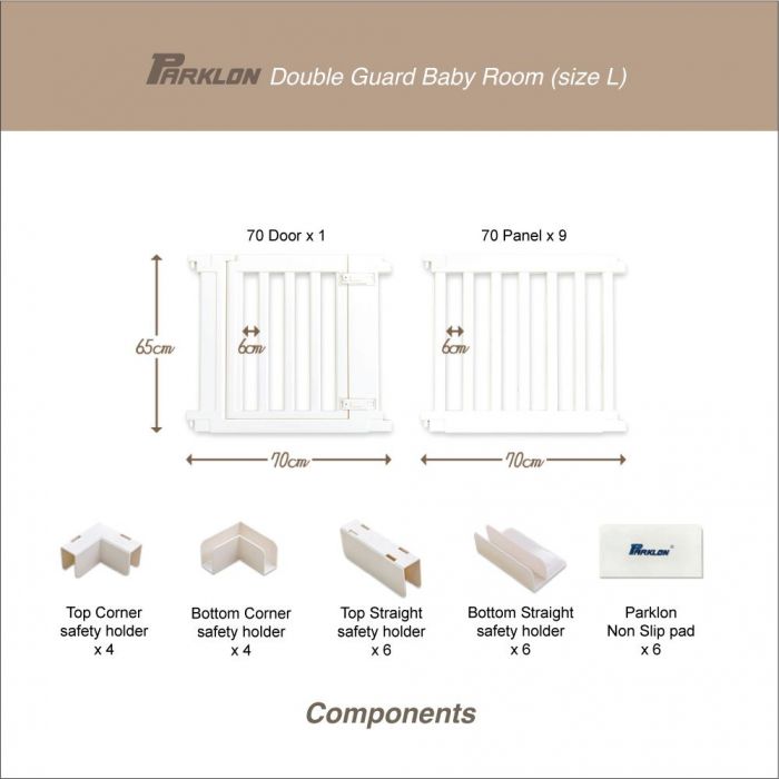 Parklon Double Guard Baby Fence (Size L)