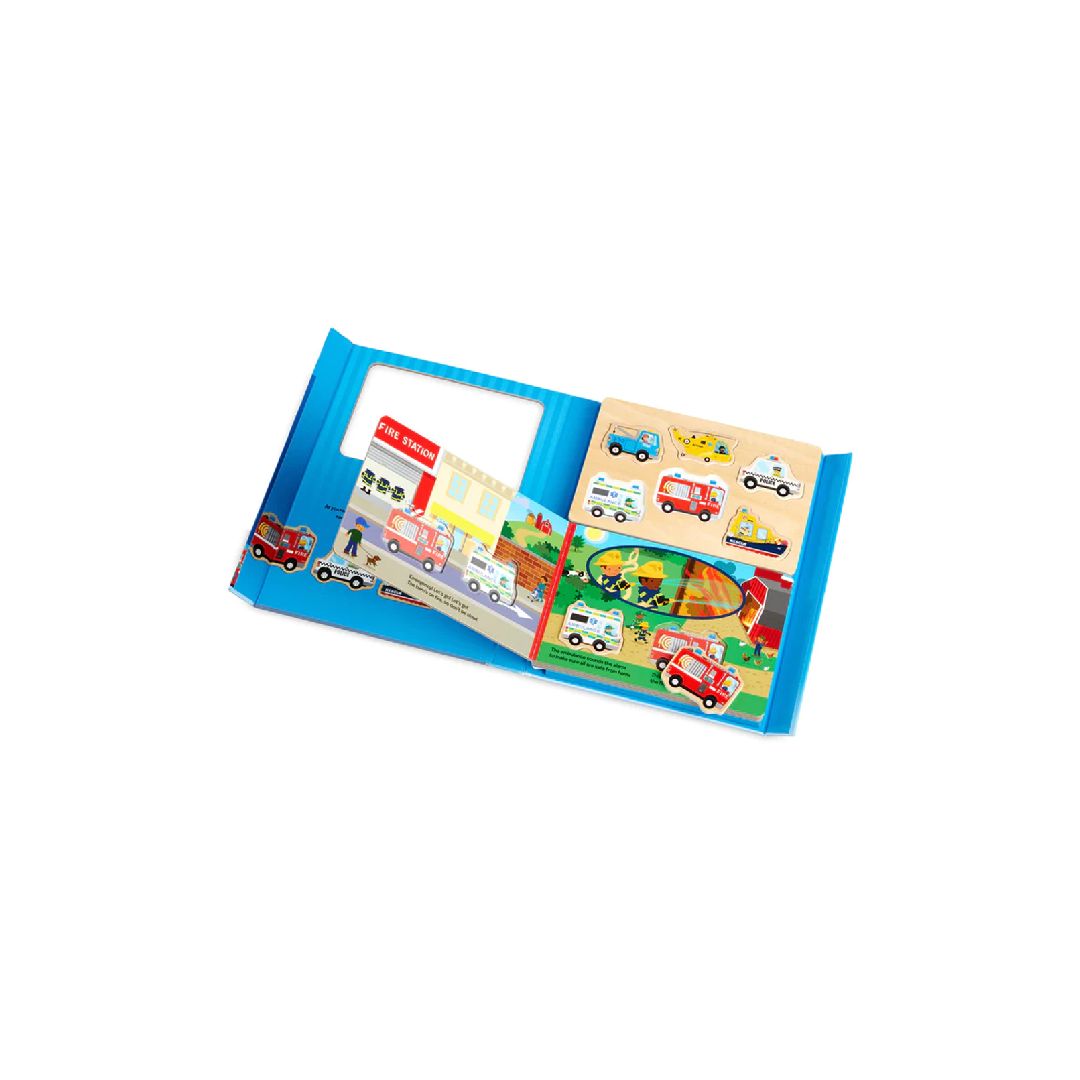 Melissa & Doug Book & Puzzle Play Set: To the Rescue