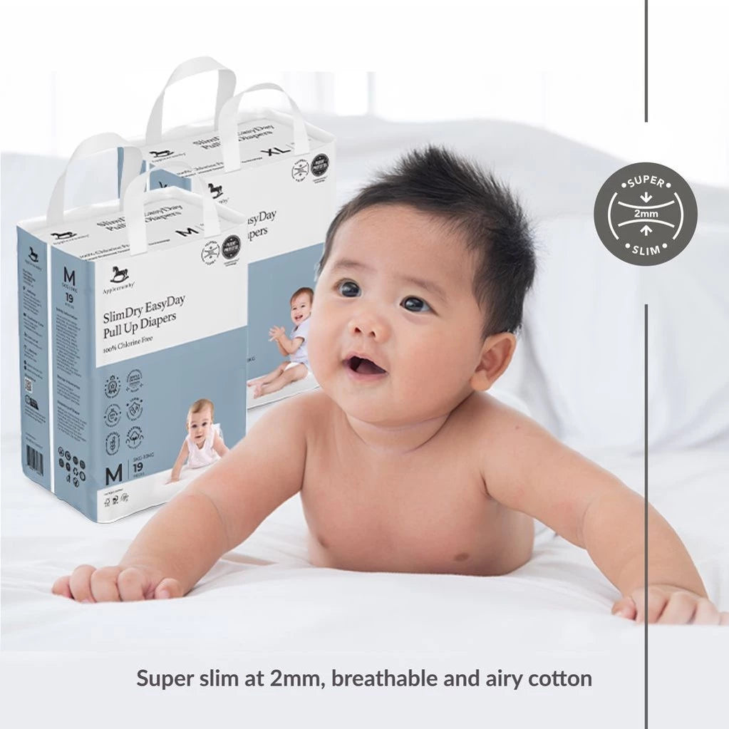 Applecrumby® Slimdry Easyday Pull Up Diapers (Mini)