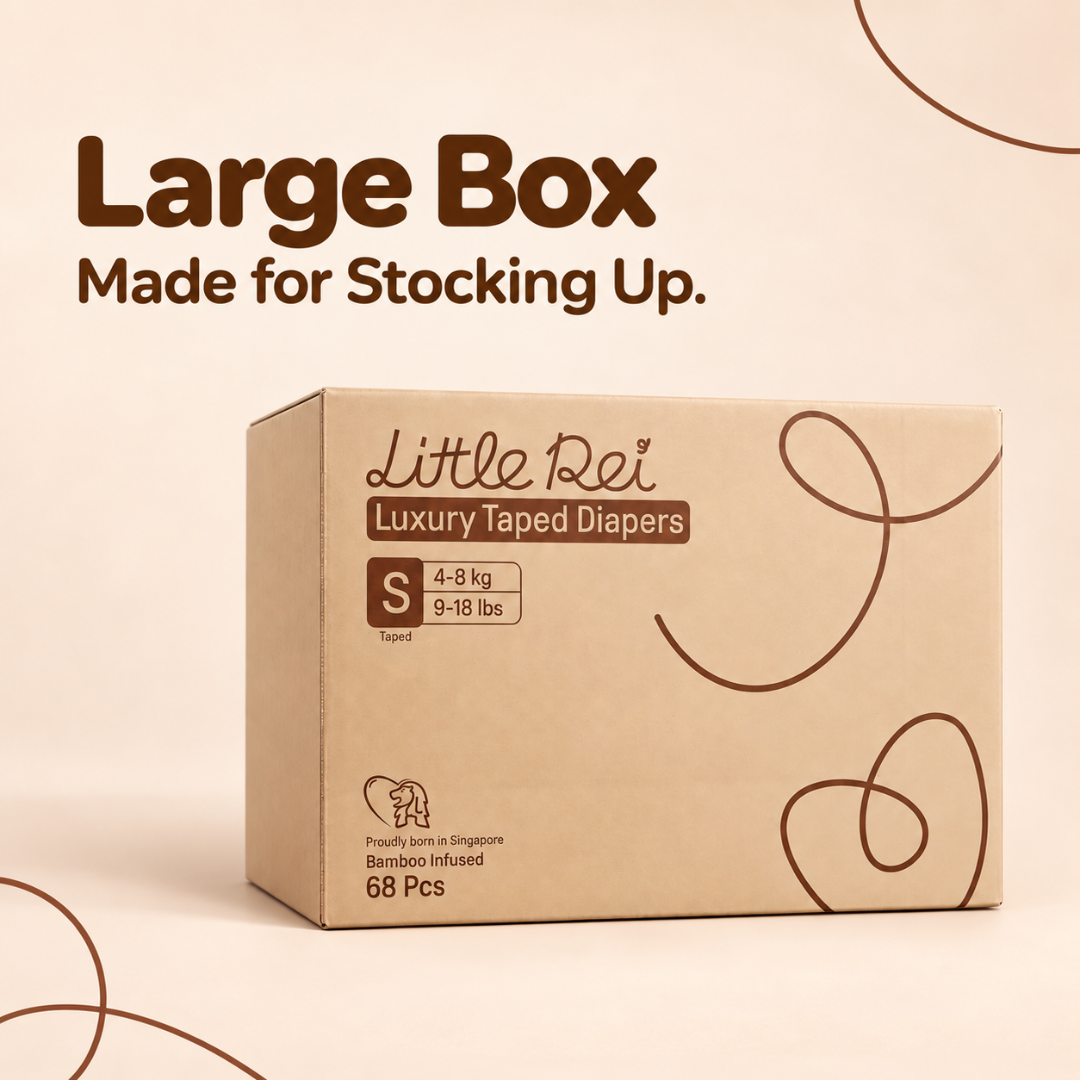Little Rei Eco-Conscious Luxury Tape Diapers (Large Box)