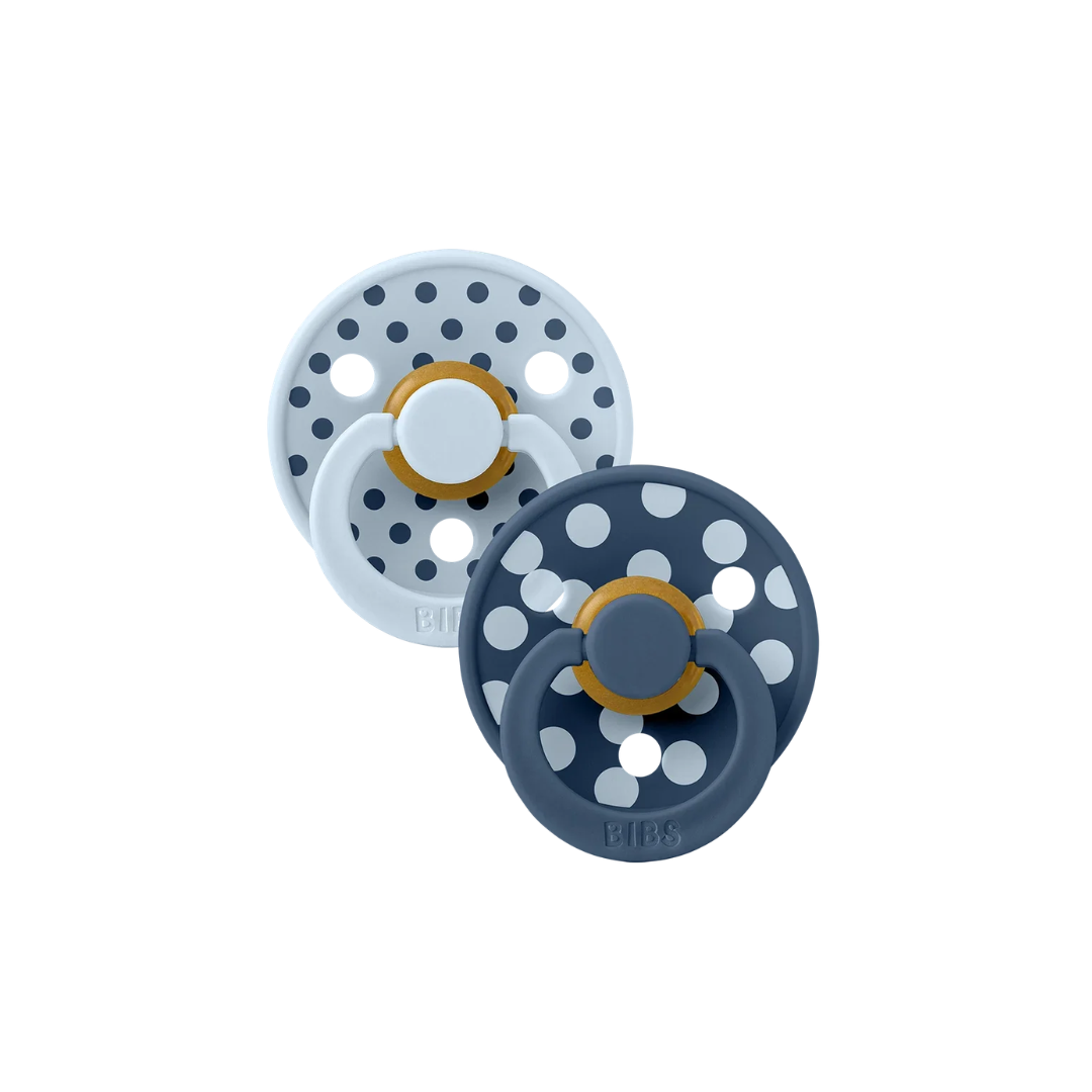BIBS X STUDIO Polka Colour Pacifiers 2 Pack