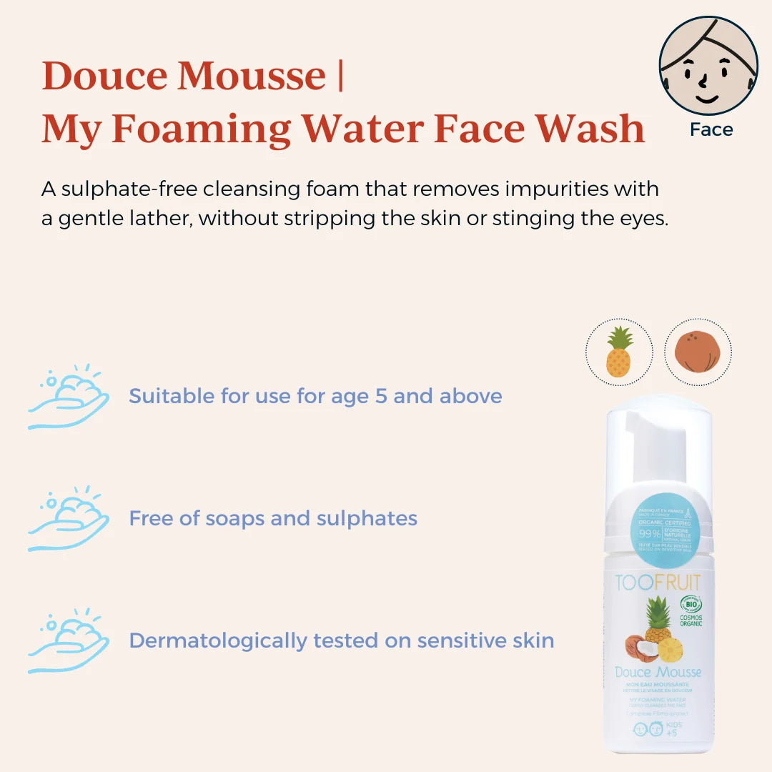 Toofruit Douce Mousse Foaming | My Water Face Wash