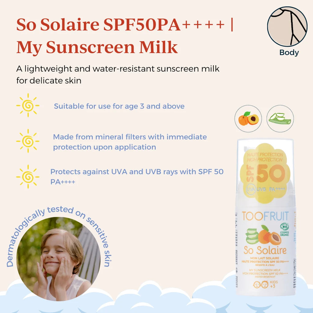 Toofruit So Solaire Mon Lait Solaire | My Sunscreen Milk