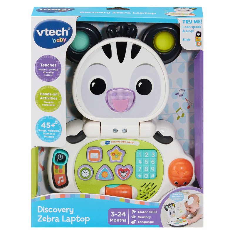 V-Tech Discovery Zebra Laptop