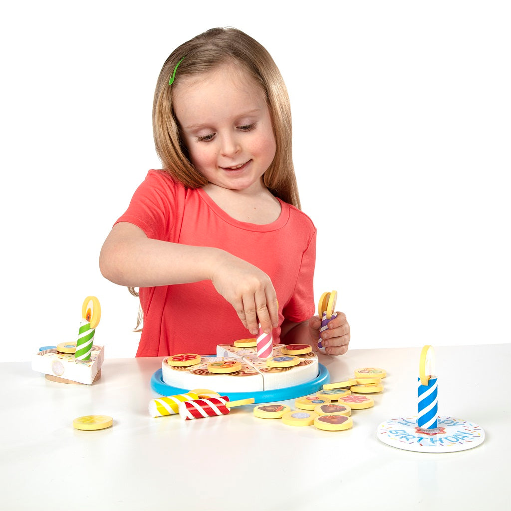 Melissa & Doug Birthday Party - Wooden Play Food 3 years+