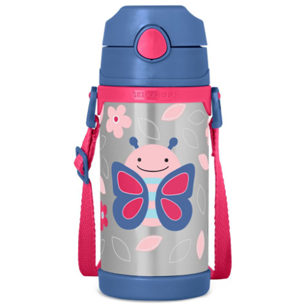 Skip Hop Zoo Insulated Stainless Steel Straw Bottle