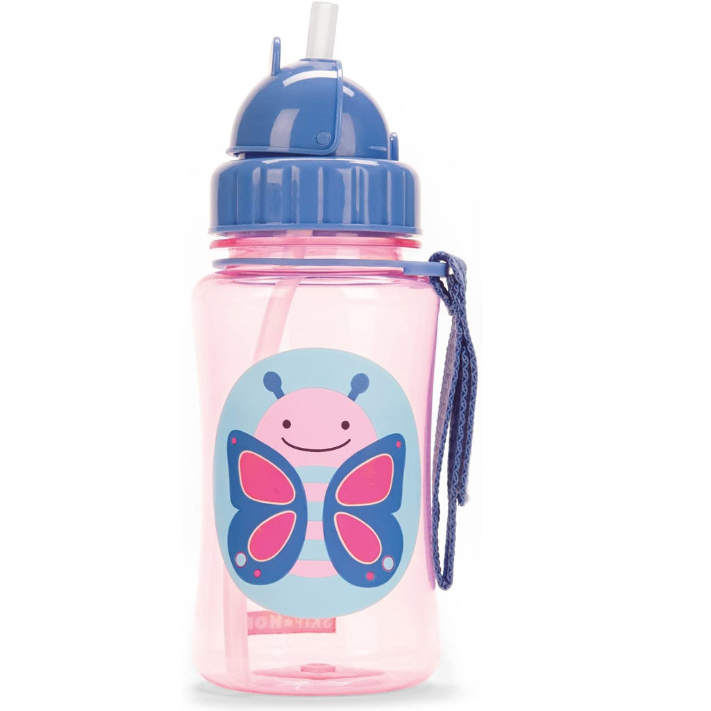 Skip Hop Zoo Straw Water Bottle