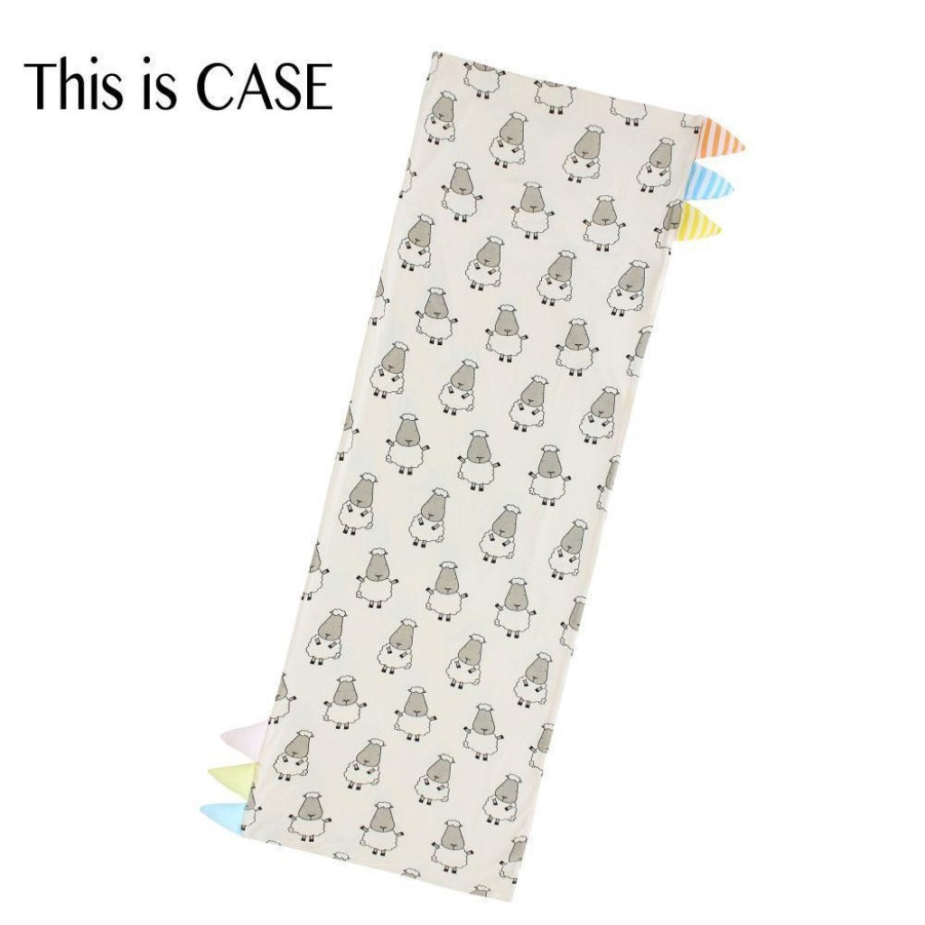 Baa Baa Sheepz Bed-Time Buddy Case Small Sheepz Yellow Color & Stripe Tag - Medium