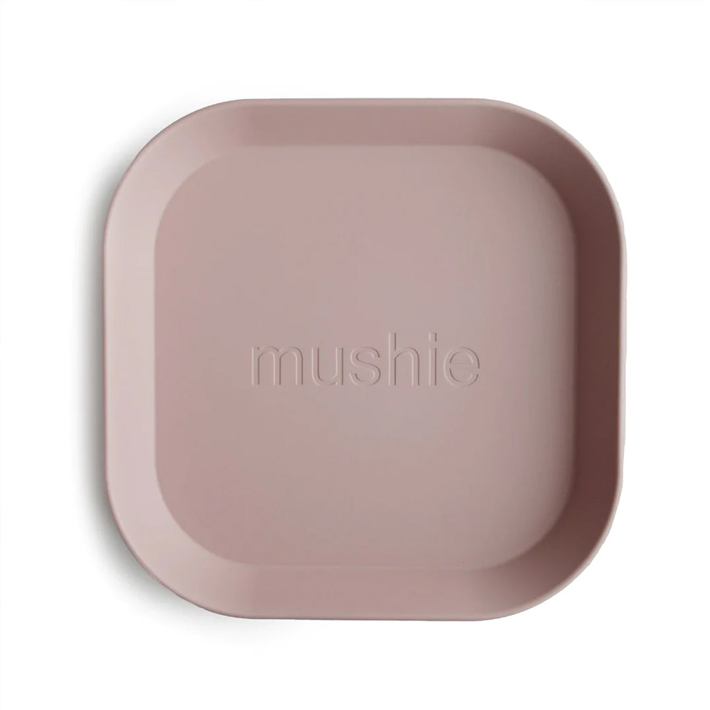 Mushie Square Dinnerware Plate, Set of 2