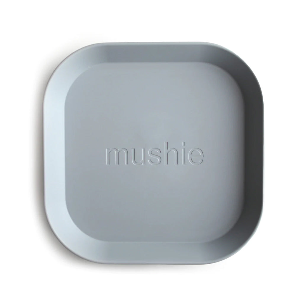 Mushie Square Dinnerware Plate, Set of 2