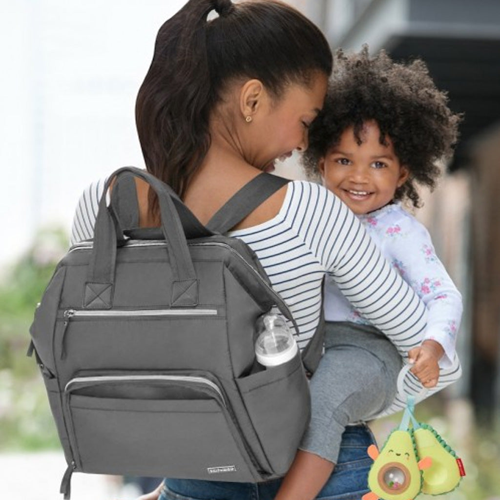 Skip Hop Main Frame Wide Open Backpack (Charcoal)