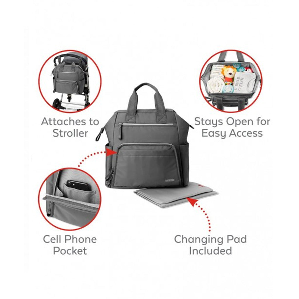 Skip Hop Main Frame Wide Open Backpack (Charcoal)