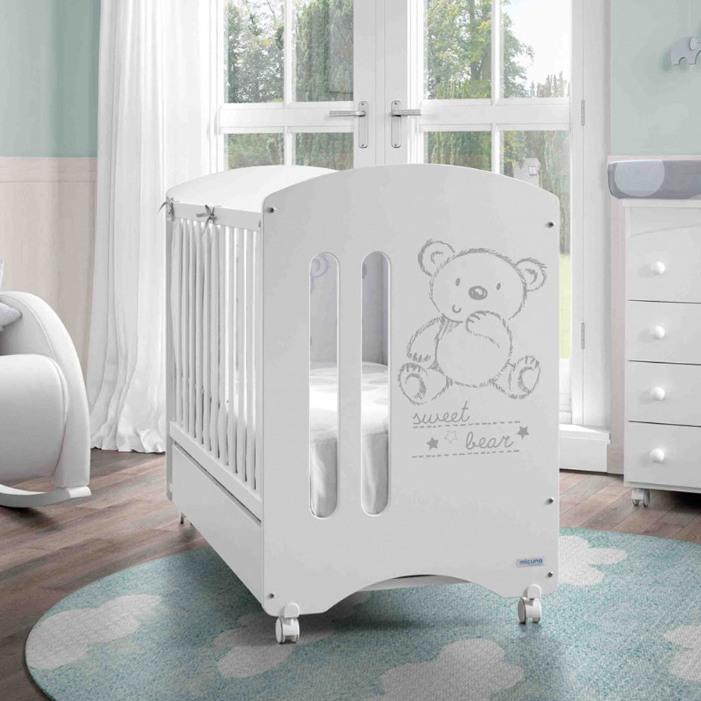 Micuna Sweet Bear Cot with Anti Dust Mite Foam Mattress
