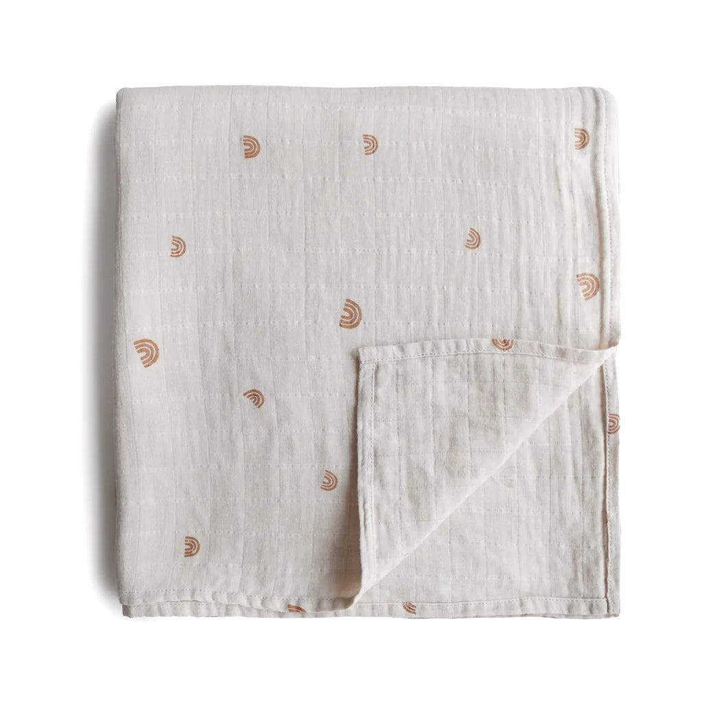 Mushie Swaddle Blanket Organic Cotton
